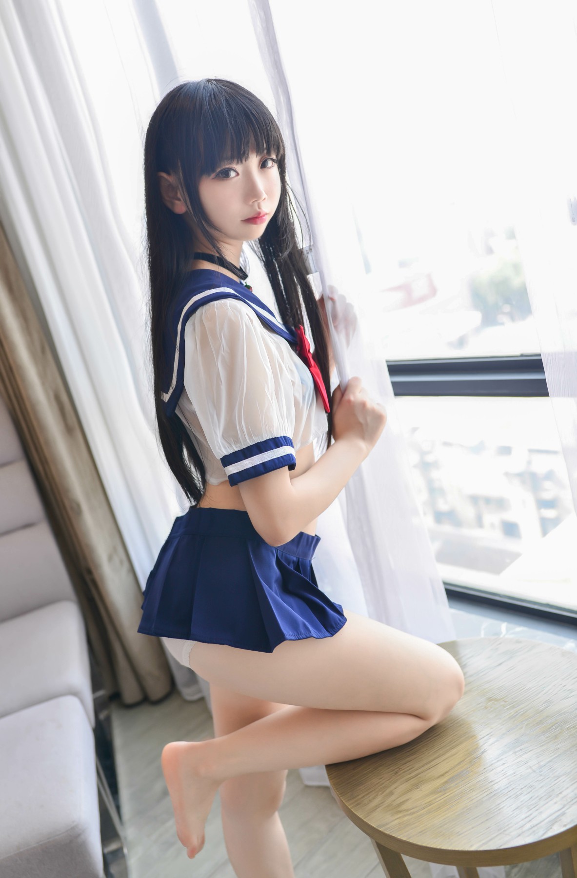 图片[2]-Cos小姐姐雪琪 – 透明JK – COSPLAY-御萝岛屿