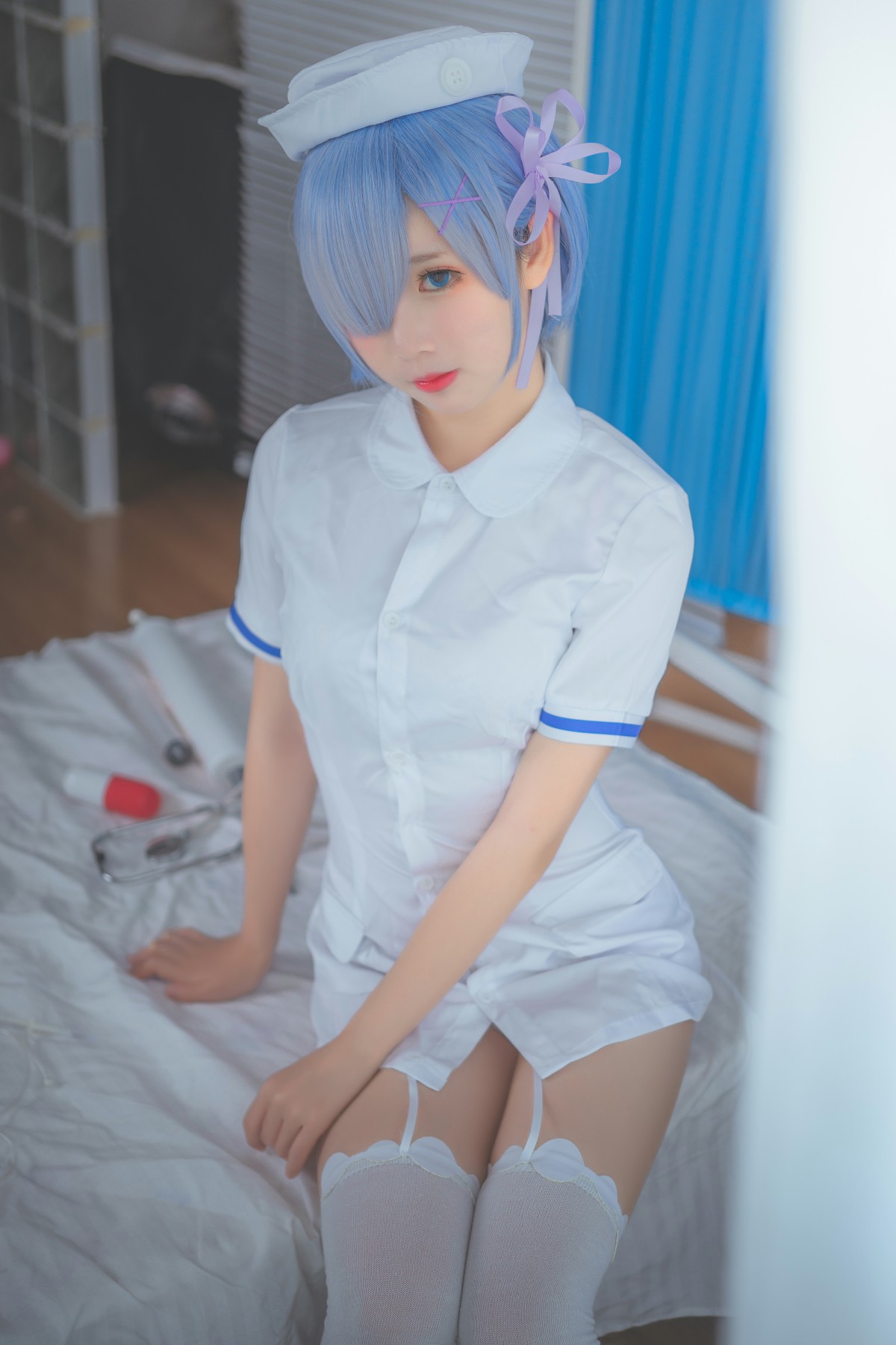 图片[3]-[Cosplay]面饼仙儿 – 蕾姆护士装 – COSPLAY-御萝岛屿