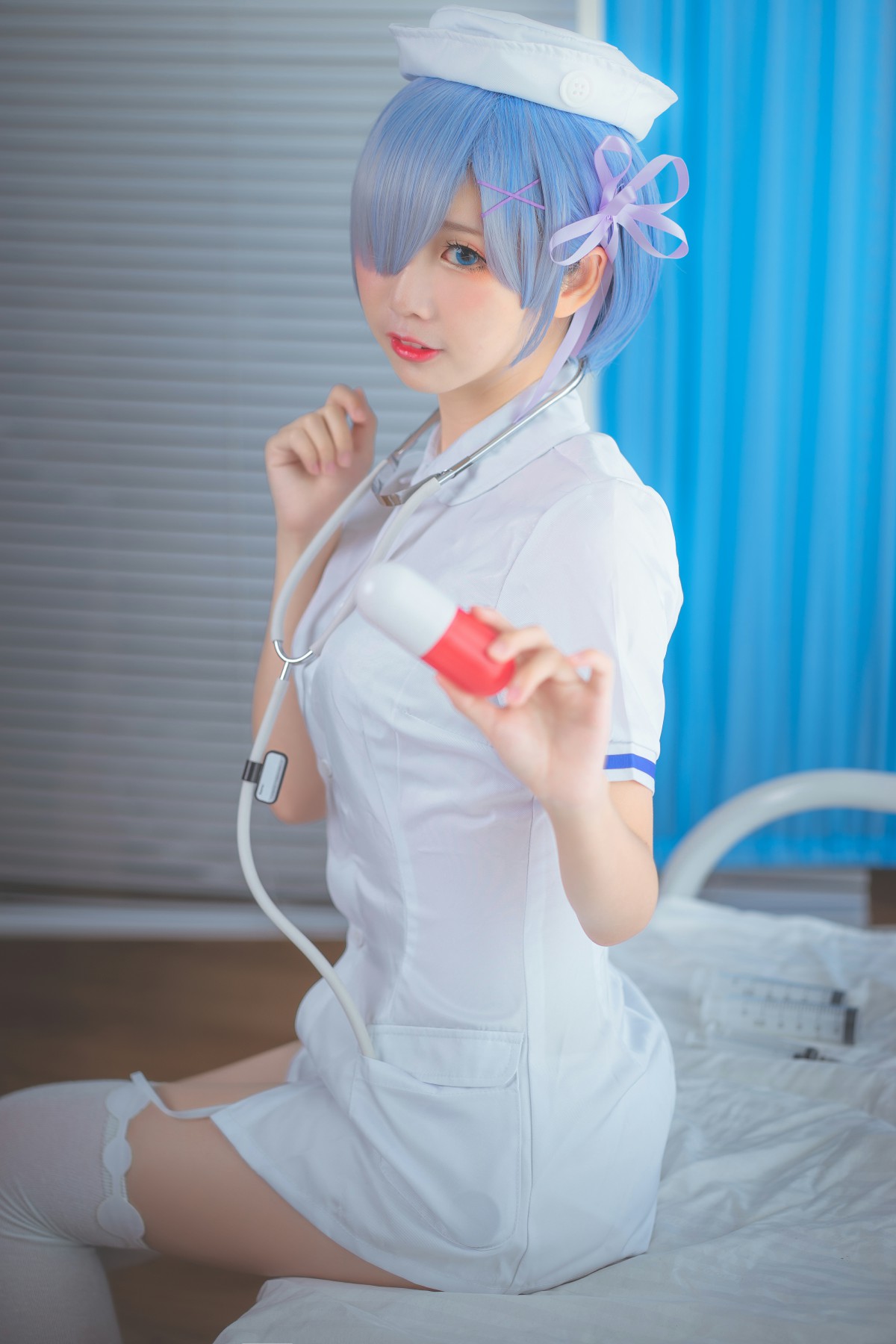 图片[4]-[Cosplay]面饼仙儿 – 蕾姆护士装 – COSPLAY-御萝岛屿