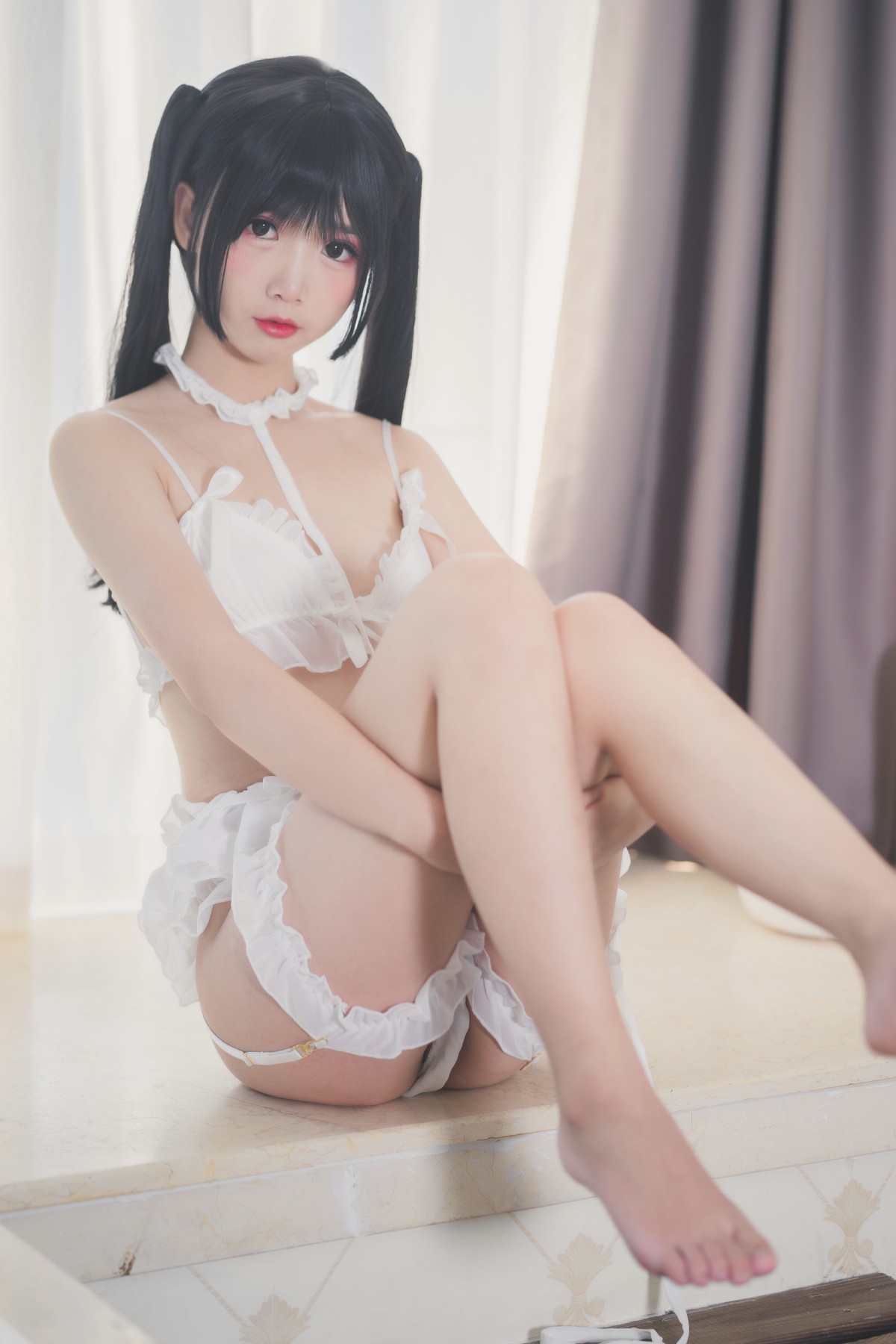 图片[3]-[Cosplay]面饼仙儿 – 脑内少女 白内衣 – COSPLAY-御萝岛屿