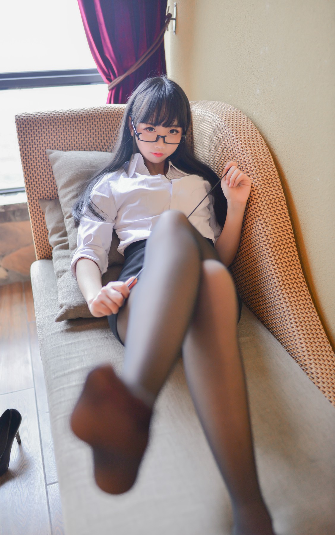 图片[7]-[Cosplay]雪琪 – 教师黑丝 – COSPLAY-御萝岛屿