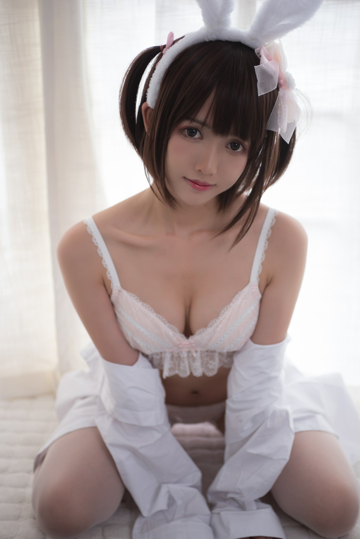图片[7]-[Cosplay]鳗鱼霏儿 – 兽耳 白色蕾丝情趣 – COSPLAY-御萝岛屿