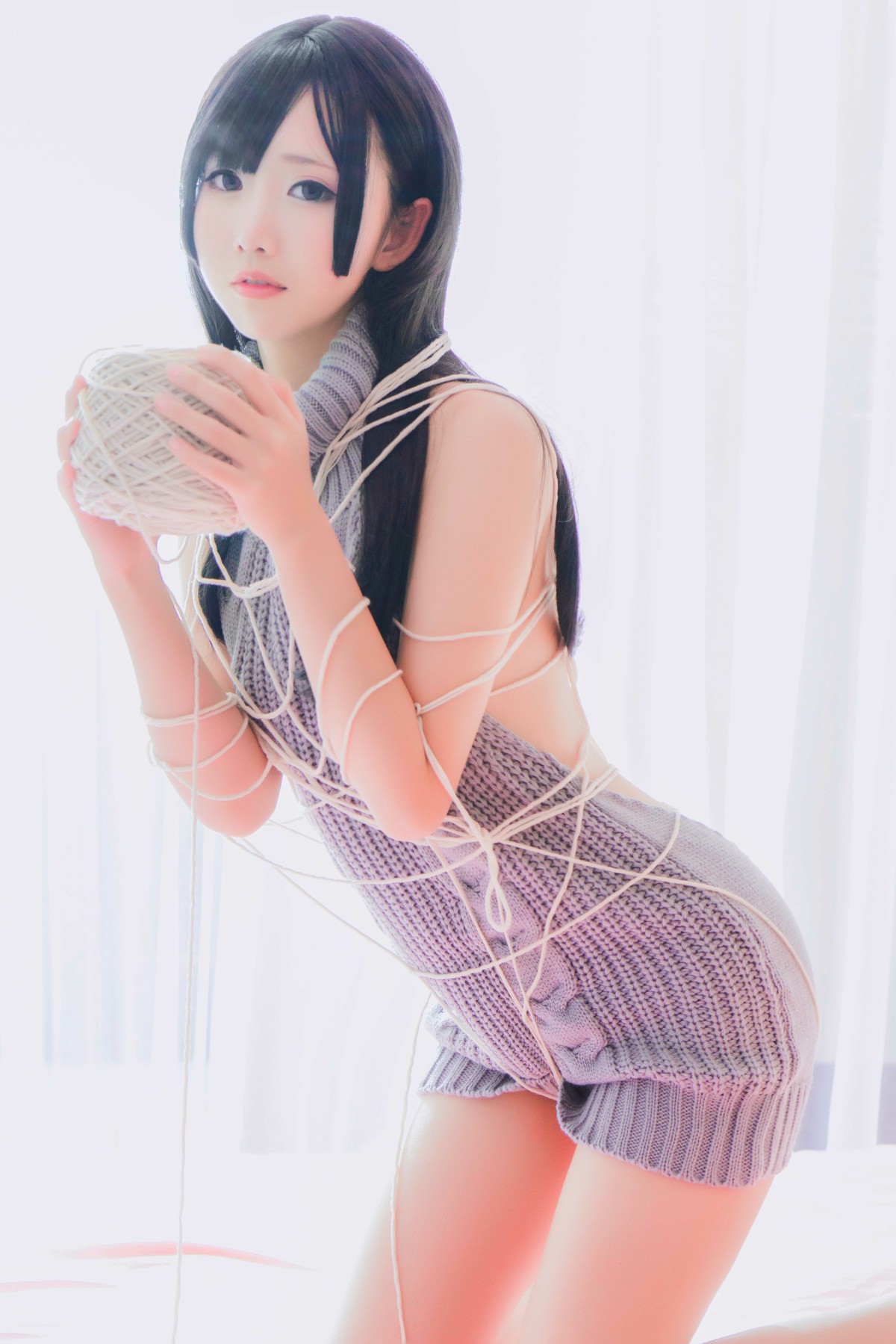 图片[4]-[Cosplay]面饼仙儿 – 露背毛衣 – COSPLAY-御萝岛屿