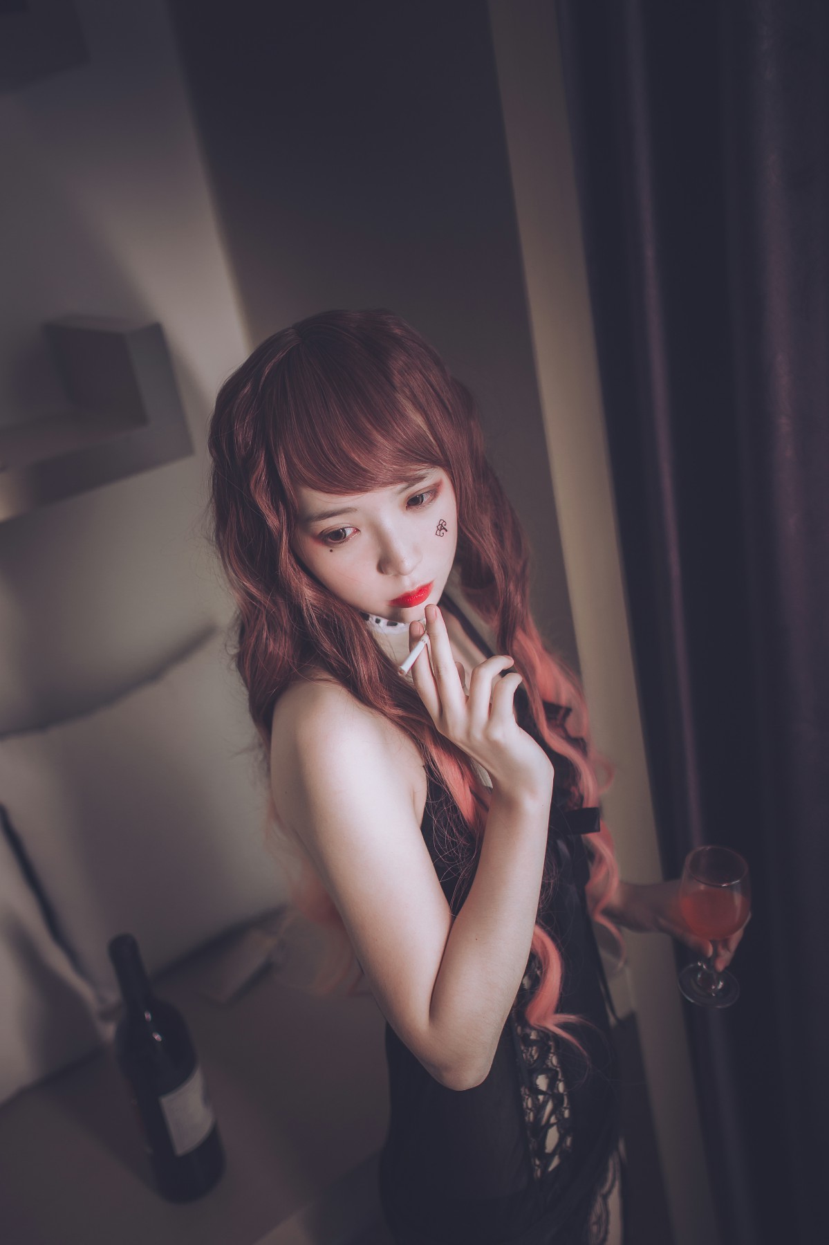 图片[19]-疯猫ss -黑色吊带袜 – COSPLAY-御萝岛屿