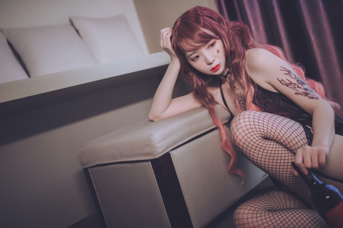 图片[29]-疯猫ss -黑色吊带袜 – COSPLAY-御萝岛屿