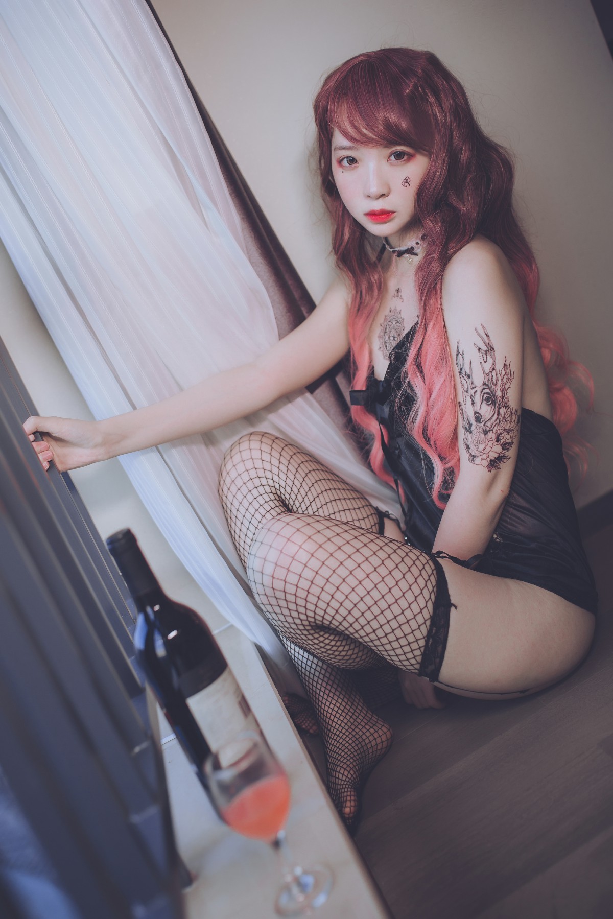 图片[38]-疯猫ss -黑色吊带袜 – COSPLAY-御萝岛屿