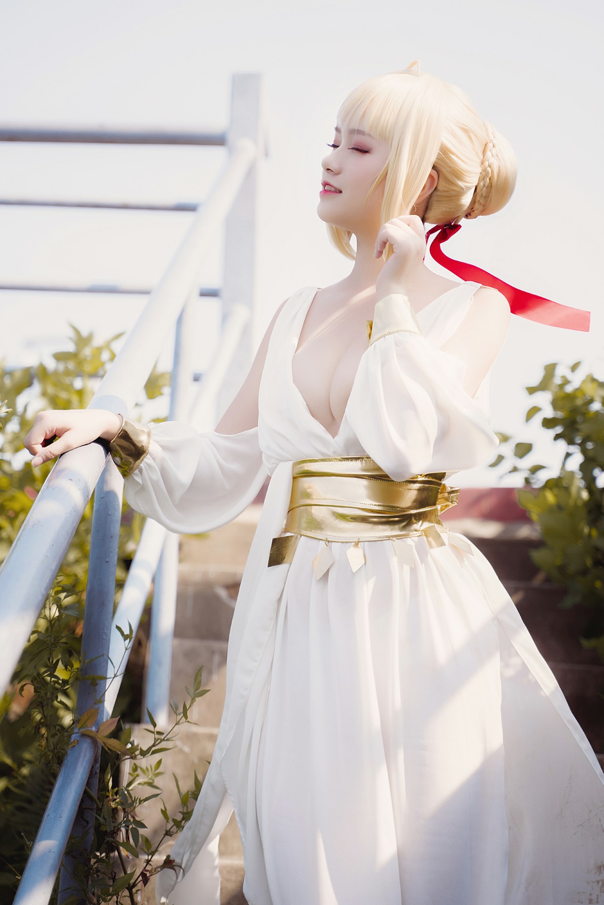 图片[19]-甜美女神 白裙飘逸难以抵挡的诱惑 – COSPLAY-御萝岛屿