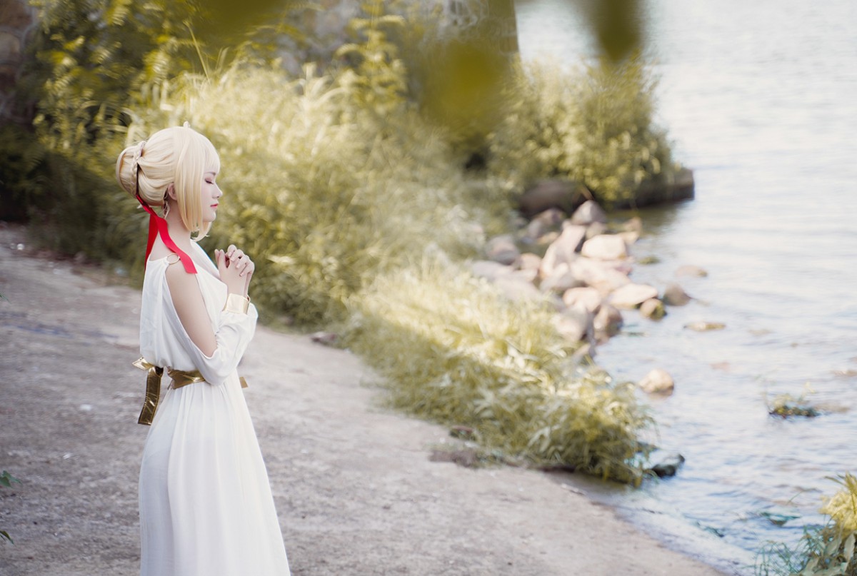 图片[28]-甜美女神 白裙飘逸难以抵挡的诱惑 – COSPLAY-御萝岛屿