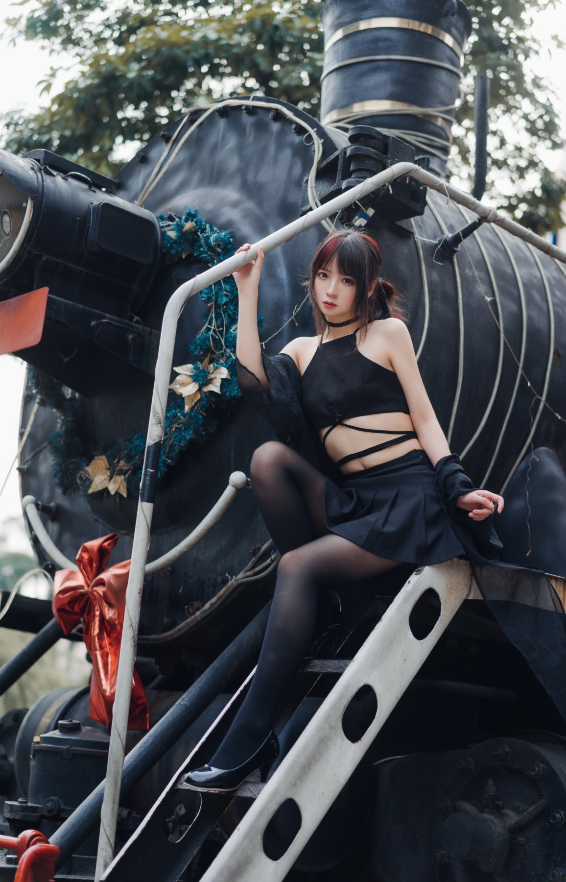 图片[3]-疯猫ss – 黑丝复古 – COSPLAY-御萝岛屿