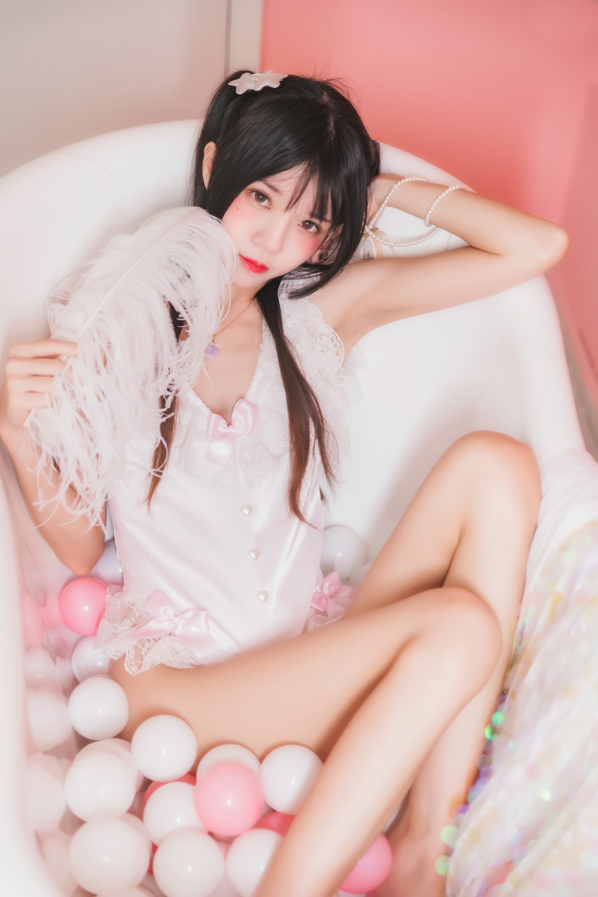 图片[16]-萝莉风COS 桜桃喵 –粉色浴缸 – COSPLAY-御萝岛屿