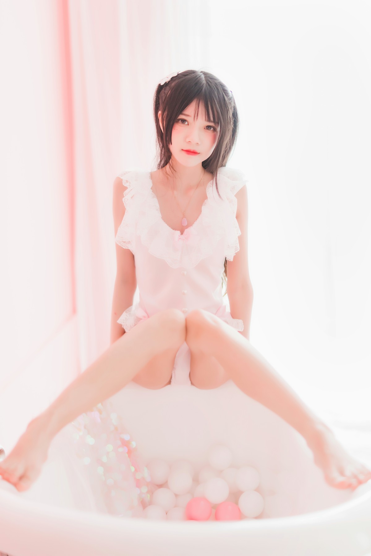 图片[39]-萝莉风COS 桜桃喵 –粉色浴缸 – COSPLAY-御萝岛屿