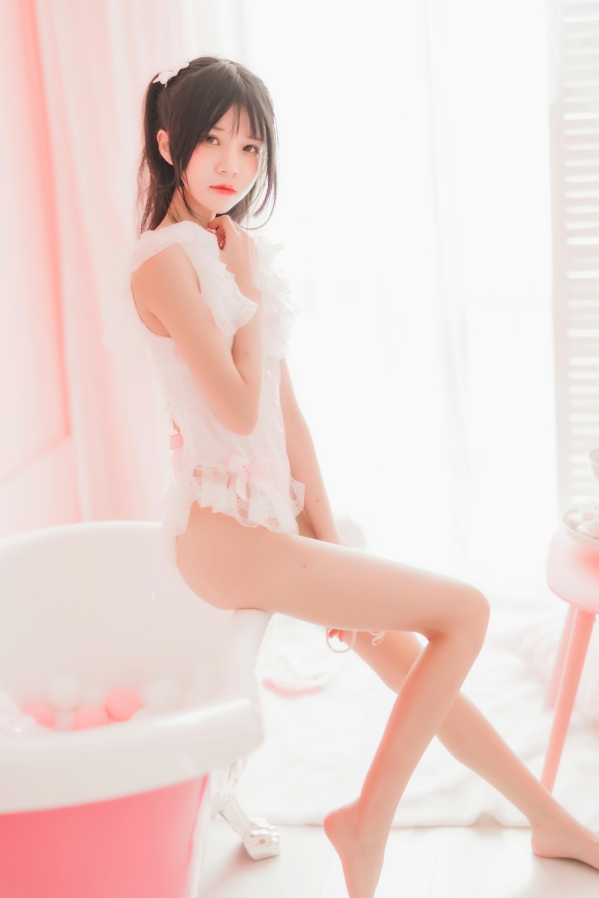 图片[46]-萝莉风COS 桜桃喵 –粉色浴缸 – COSPLAY-御萝岛屿