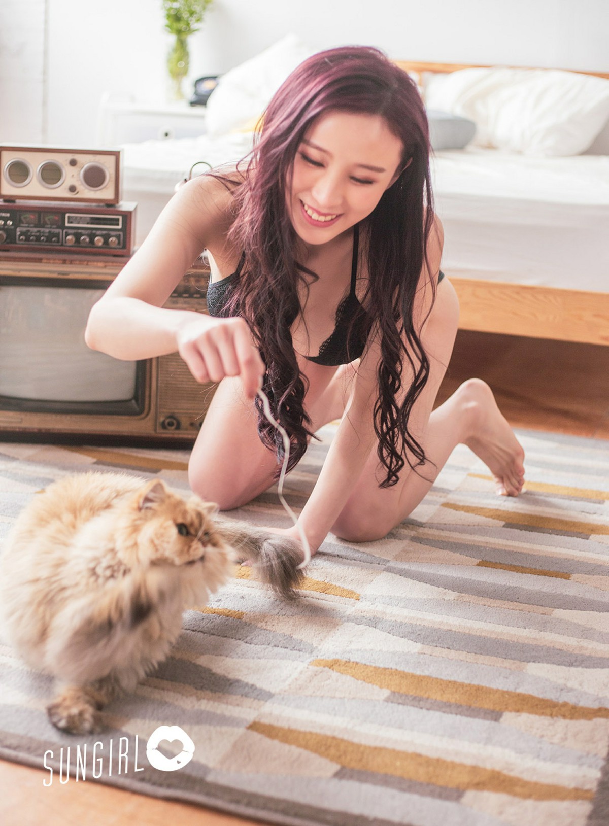 [SUNGIRL阳光宝贝]NO.009 黑色诱惑！蔓蔓宠爱你写真 黄蔓蔓Irenea – COSPLAY-御萝岛屿