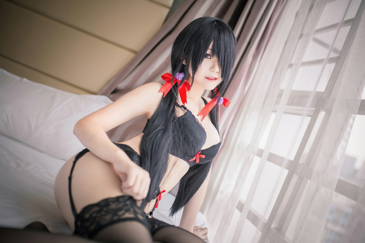 性感人气COSER Yoko宅夏Cos – 狂三内衣 – COSPLAY-御萝岛屿