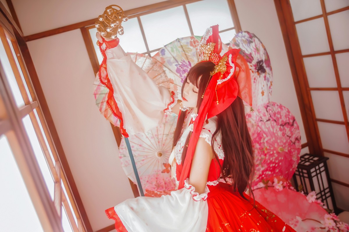 图片[4]-萝莉风COS 桜桃喵 – 灵梦 新年快乐 – COSPLAY-御萝岛屿