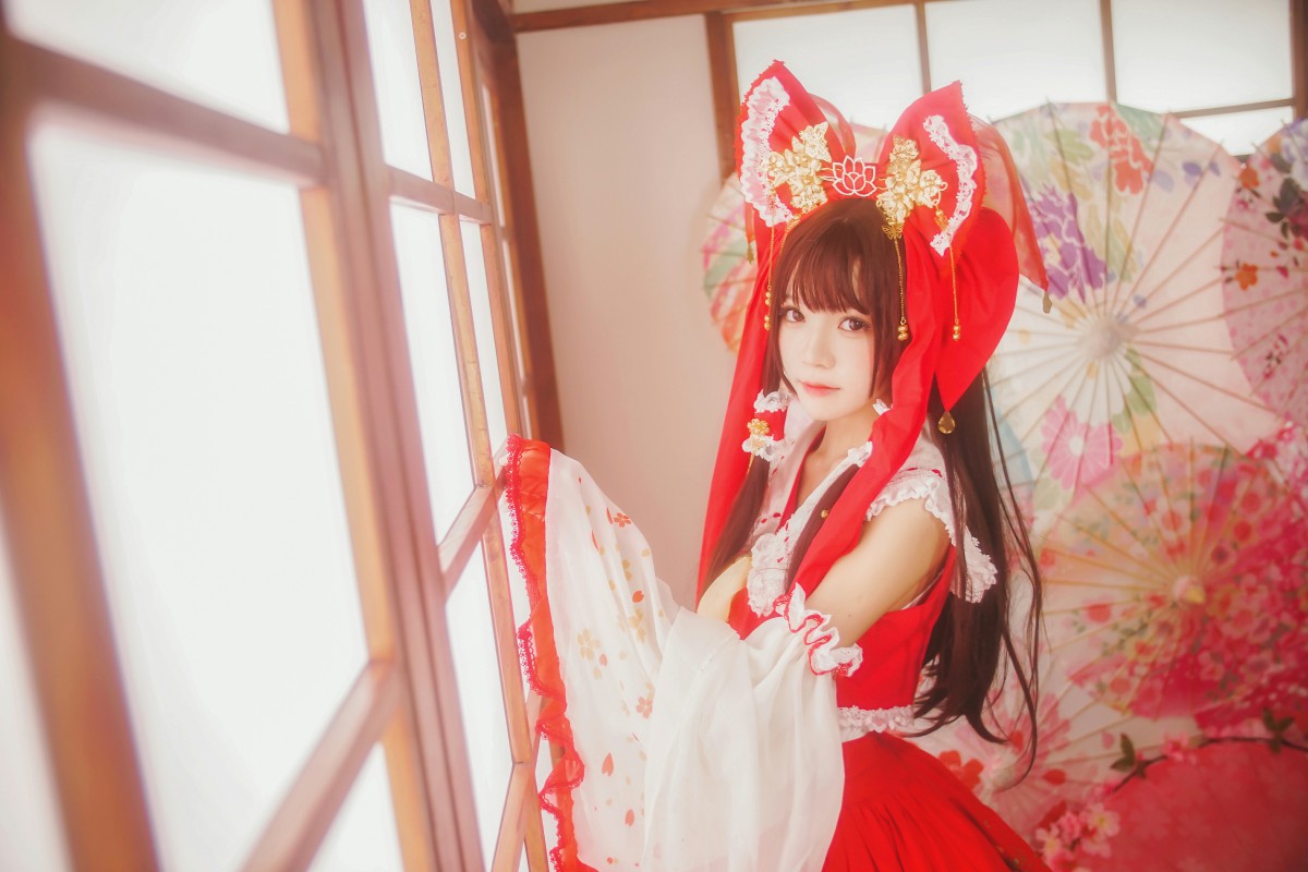 图片[5]-萝莉风COS 桜桃喵 – 灵梦 新年快乐 – COSPLAY-御萝岛屿
