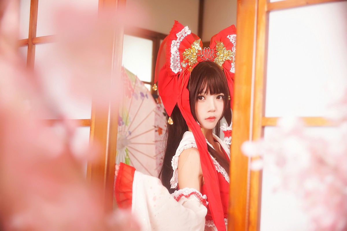 图片[10]-萝莉风COS 桜桃喵 – 灵梦 新年快乐 – COSPLAY-御萝岛屿