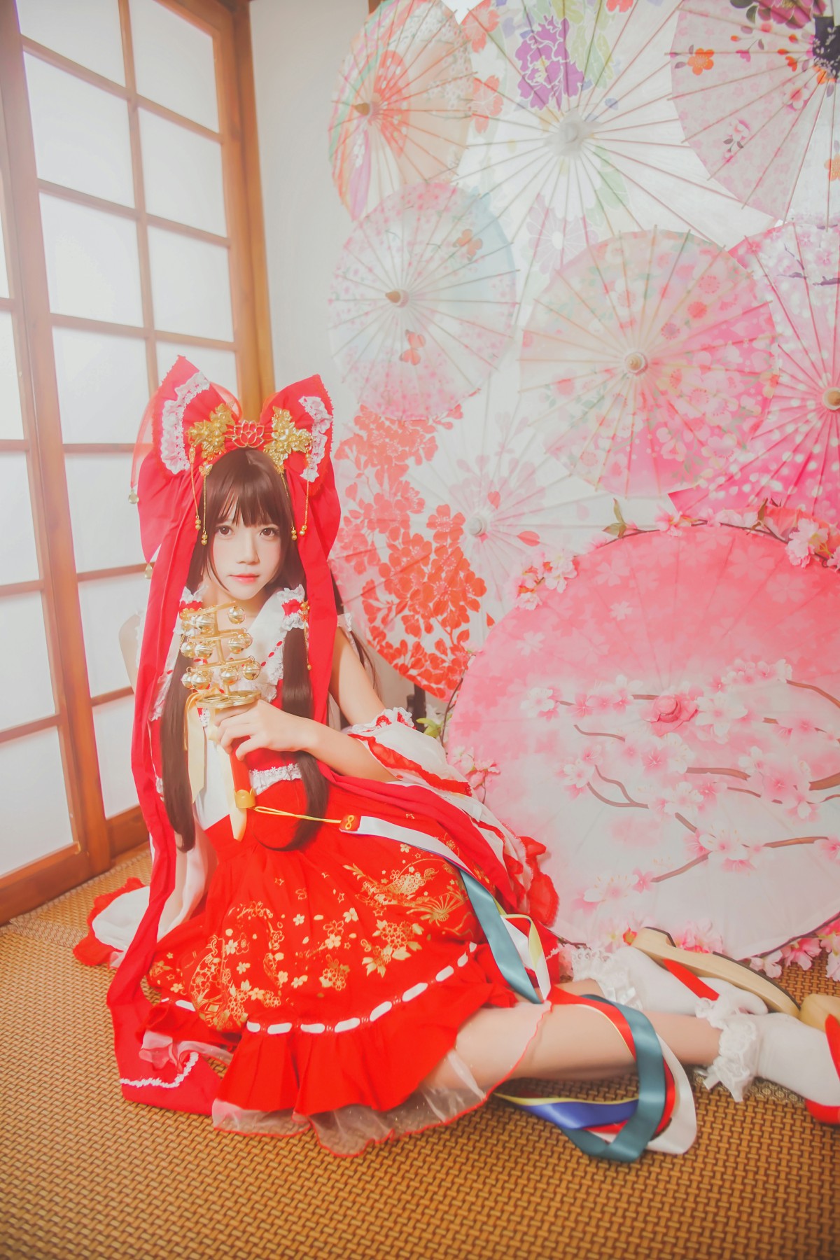 图片[14]-萝莉风COS 桜桃喵 – 灵梦 新年快乐 – COSPLAY-御萝岛屿
