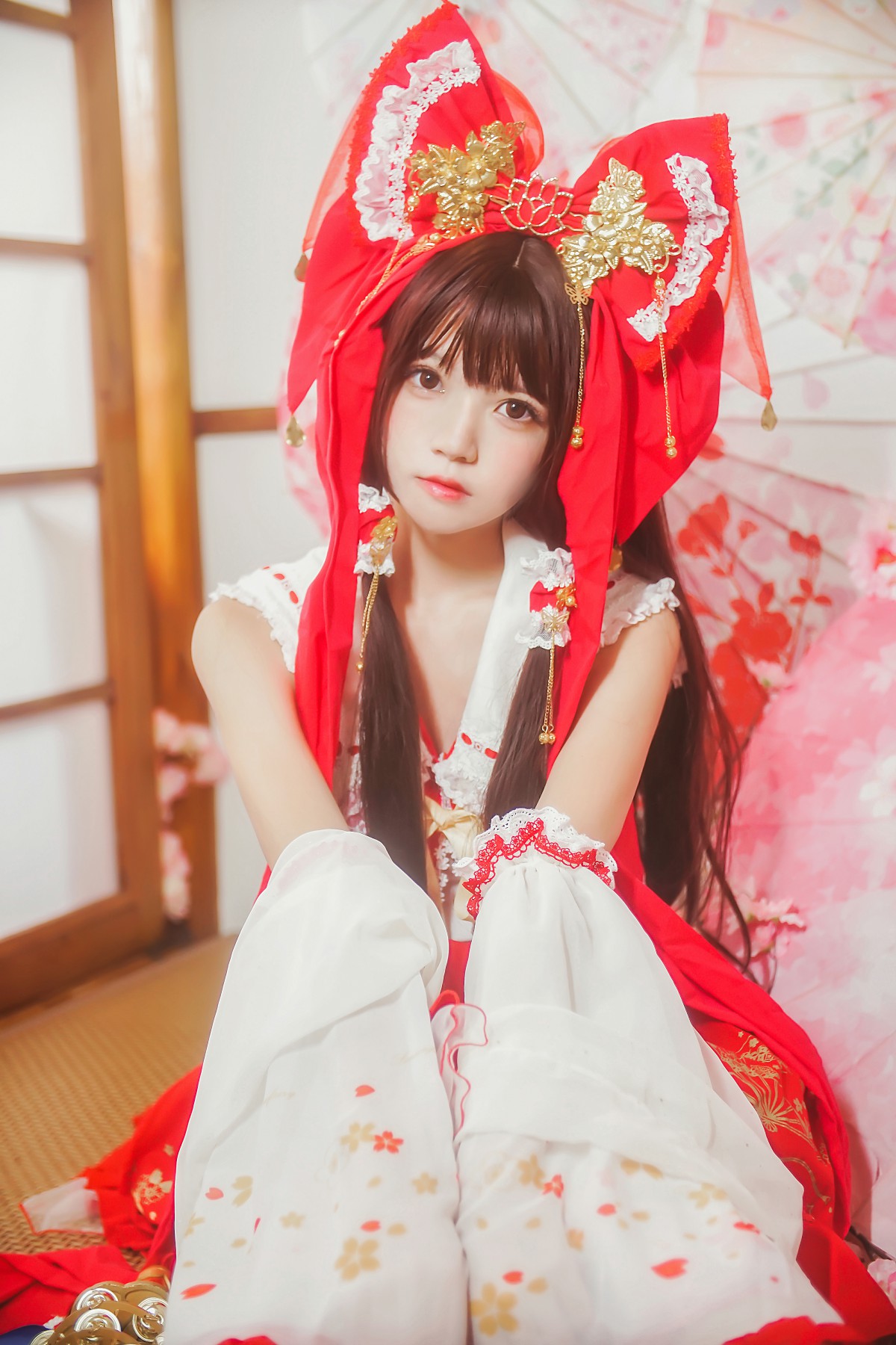 图片[15]-萝莉风COS 桜桃喵 – 灵梦 新年快乐 – COSPLAY-御萝岛屿