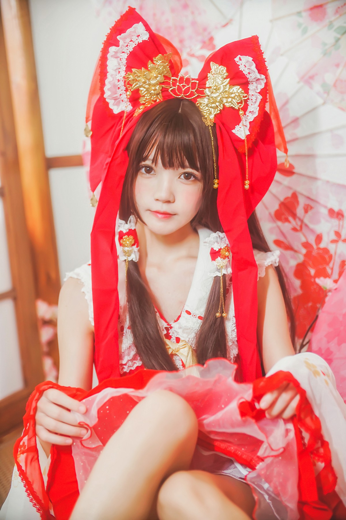 图片[16]-萝莉风COS 桜桃喵 – 灵梦 新年快乐 – COSPLAY-御萝岛屿