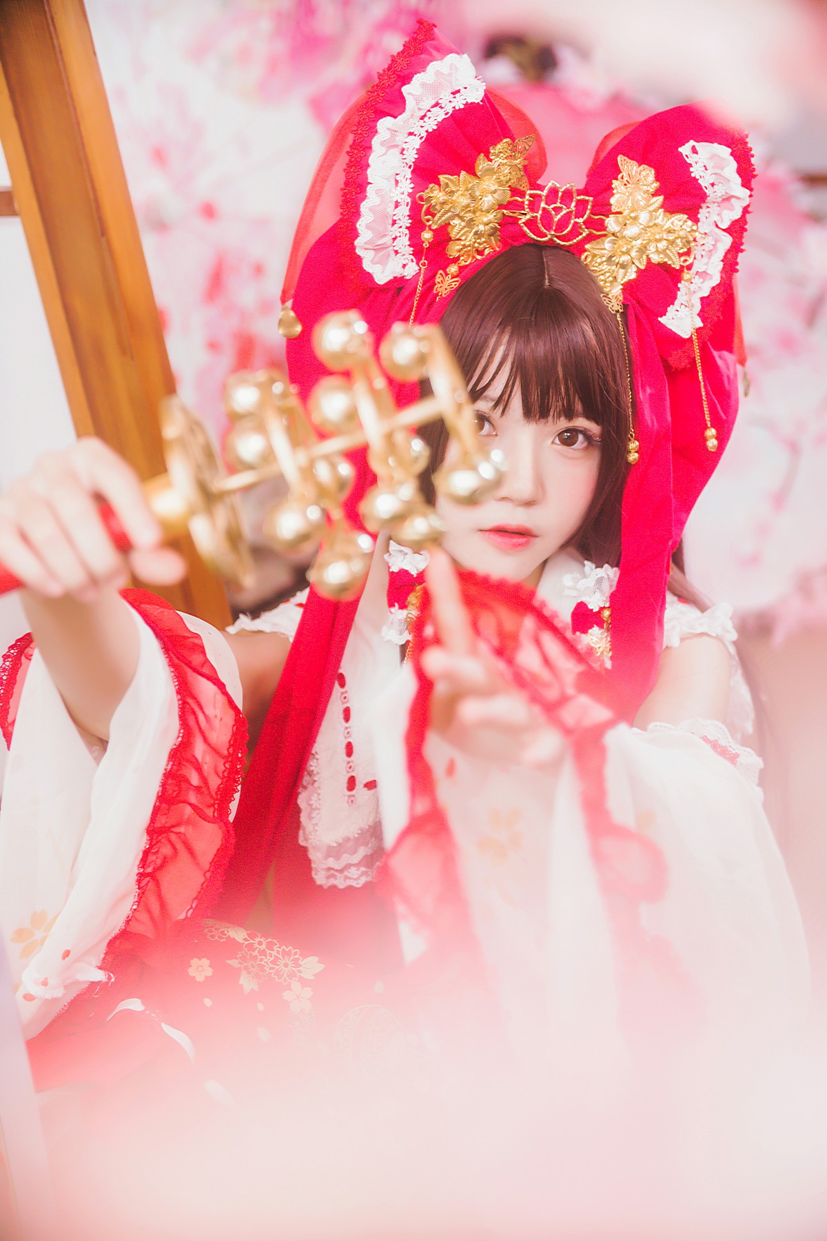 图片[25]-萝莉风COS 桜桃喵 – 灵梦 新年快乐 – COSPLAY-御萝岛屿