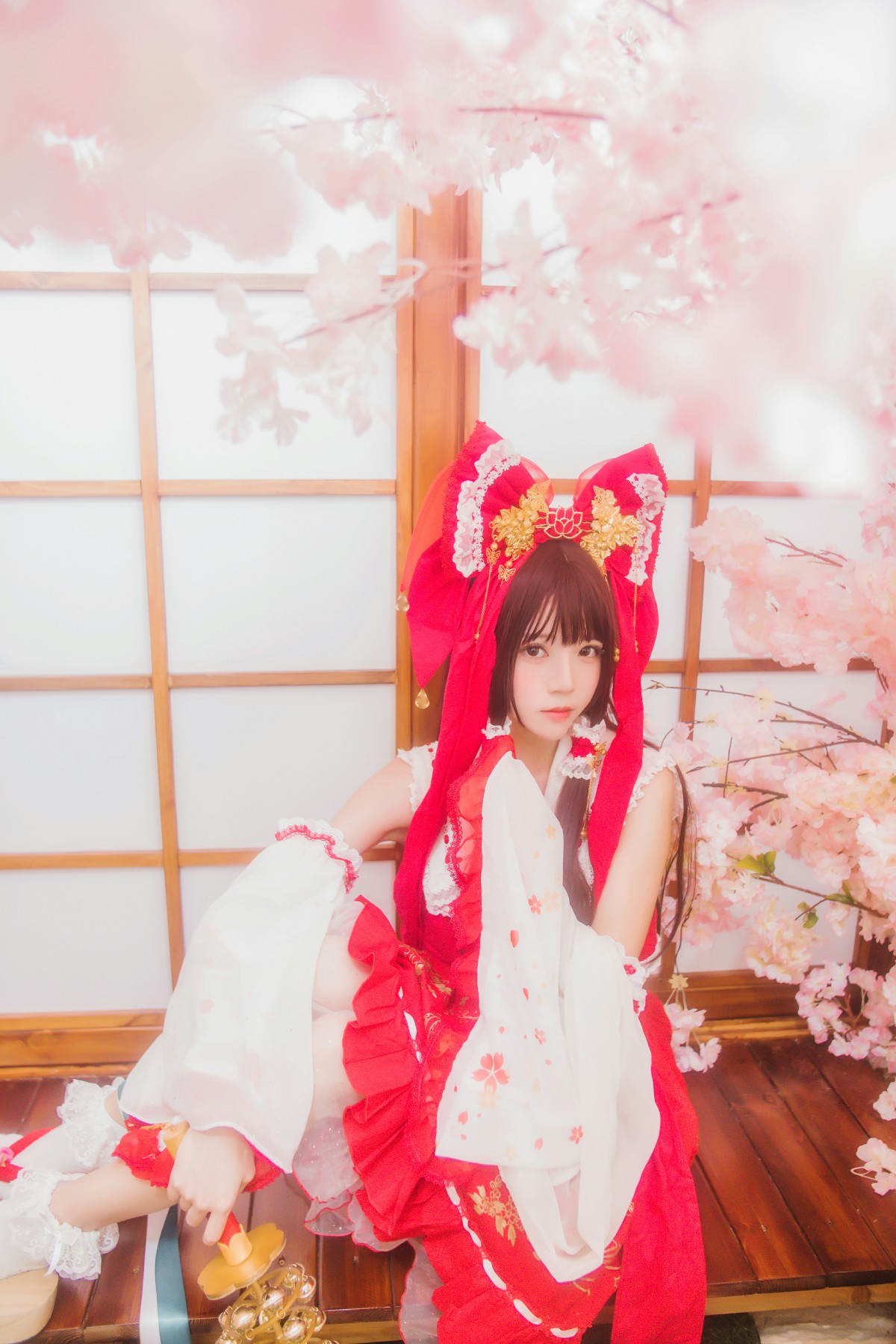 图片[29]-萝莉风COS 桜桃喵 – 灵梦 新年快乐 – COSPLAY-御萝岛屿