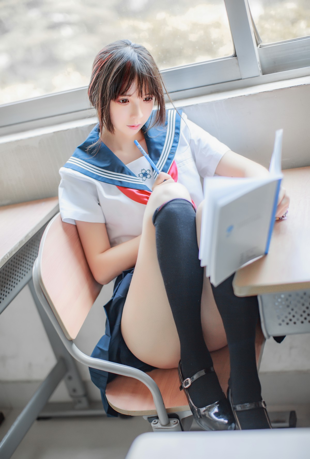 图片[8]-COS美女 疯猫ss – 同桌的水手服 – COSPLAY-御萝岛屿