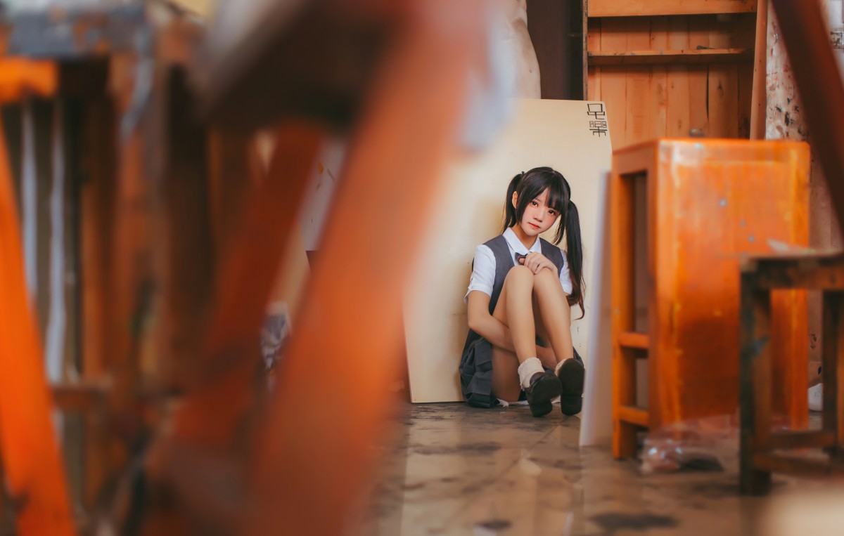 图片[12]-萝莉风COS 桜桃喵 – 画室少女 – COSPLAY-御萝岛屿