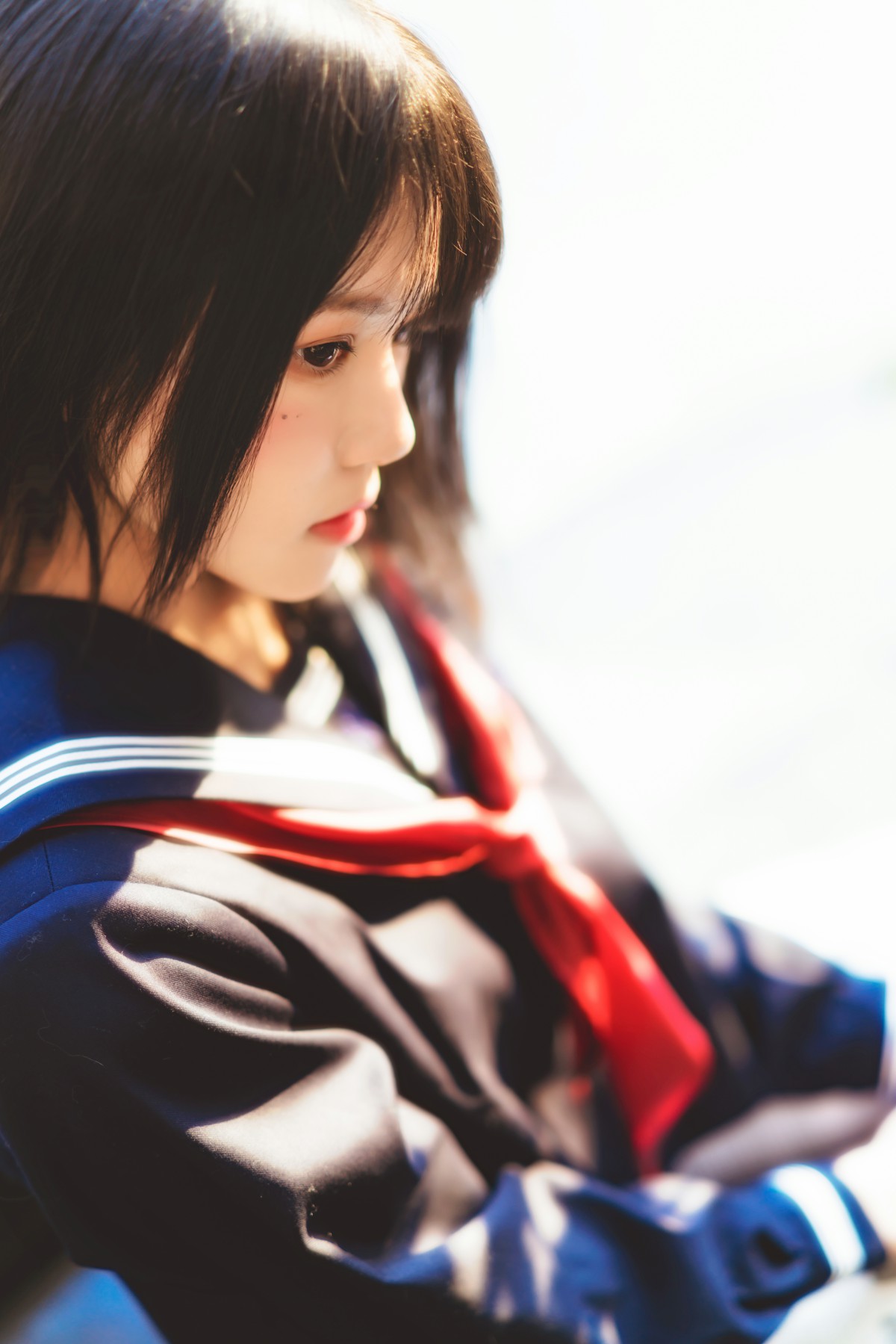 图片[14]-萝莉风COS 桜桃喵 – 黑色水手服 – COSPLAY-御萝岛屿