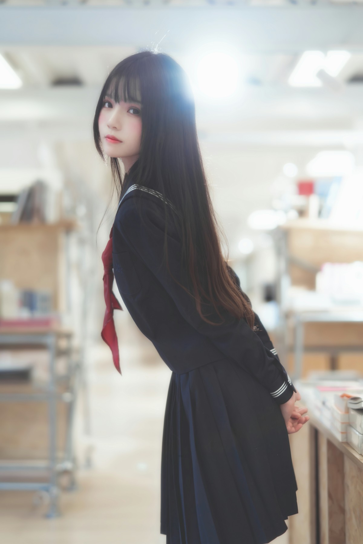 图片[47]-萝莉风COS 桜桃喵 – 黑色水手服 – COSPLAY-御萝岛屿