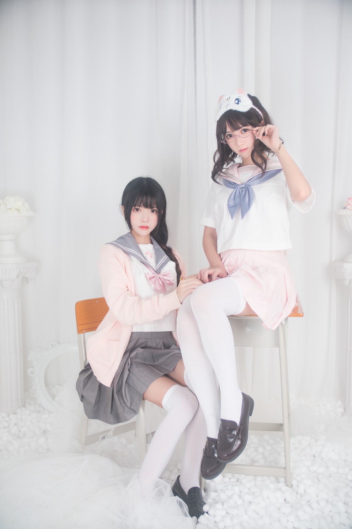 图片[2]-萝莉风COS 桜桃喵&amp;鳗鱼霏子 – 百合 – COSPLAY-御萝岛屿