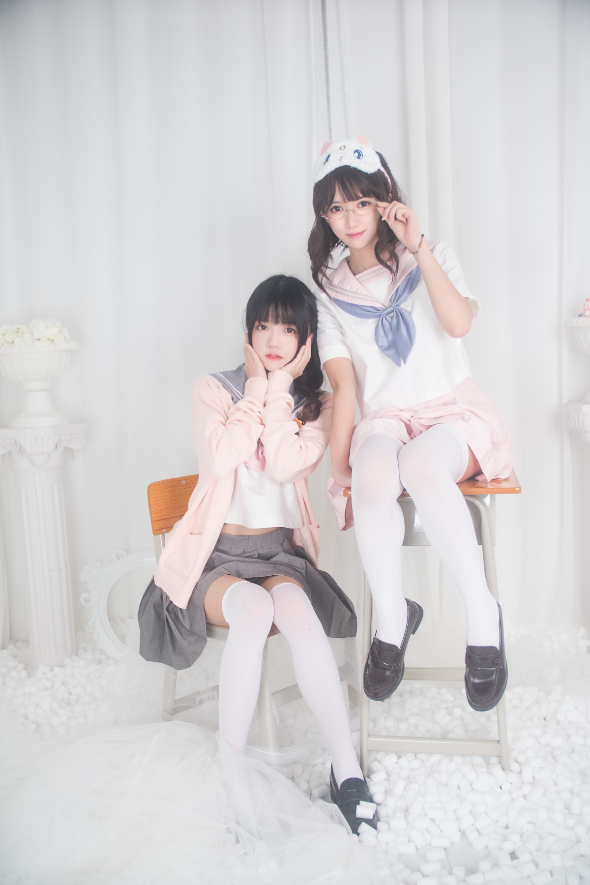 图片[6]-萝莉风COS 桜桃喵&amp;鳗鱼霏子 – 百合 – COSPLAY-御萝岛屿
