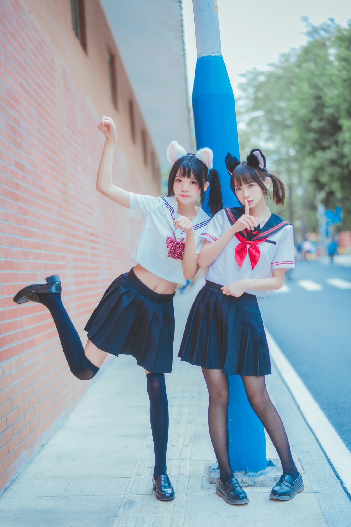 图片[2]-萝莉风COS 桜桃喵&amp;疯猫ss – JK百合2 – COSPLAY-御萝岛屿
