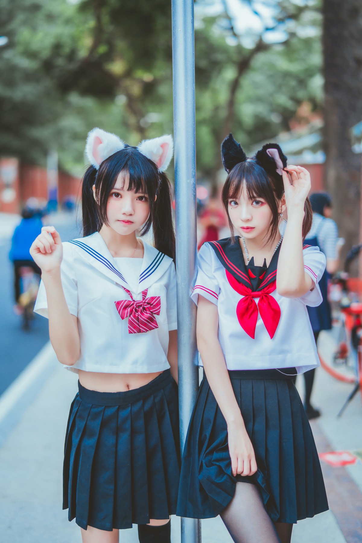 图片[21]-萝莉风COS 桜桃喵&amp;疯猫ss – JK百合2 – COSPLAY-御萝岛屿