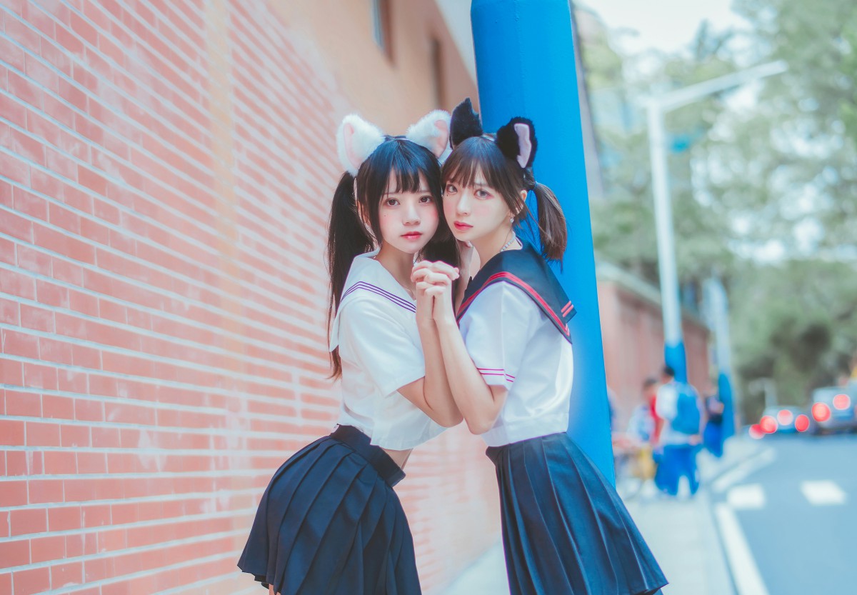 图片[32]-萝莉风COS 桜桃喵&amp;疯猫ss – JK百合2 – COSPLAY-御萝岛屿