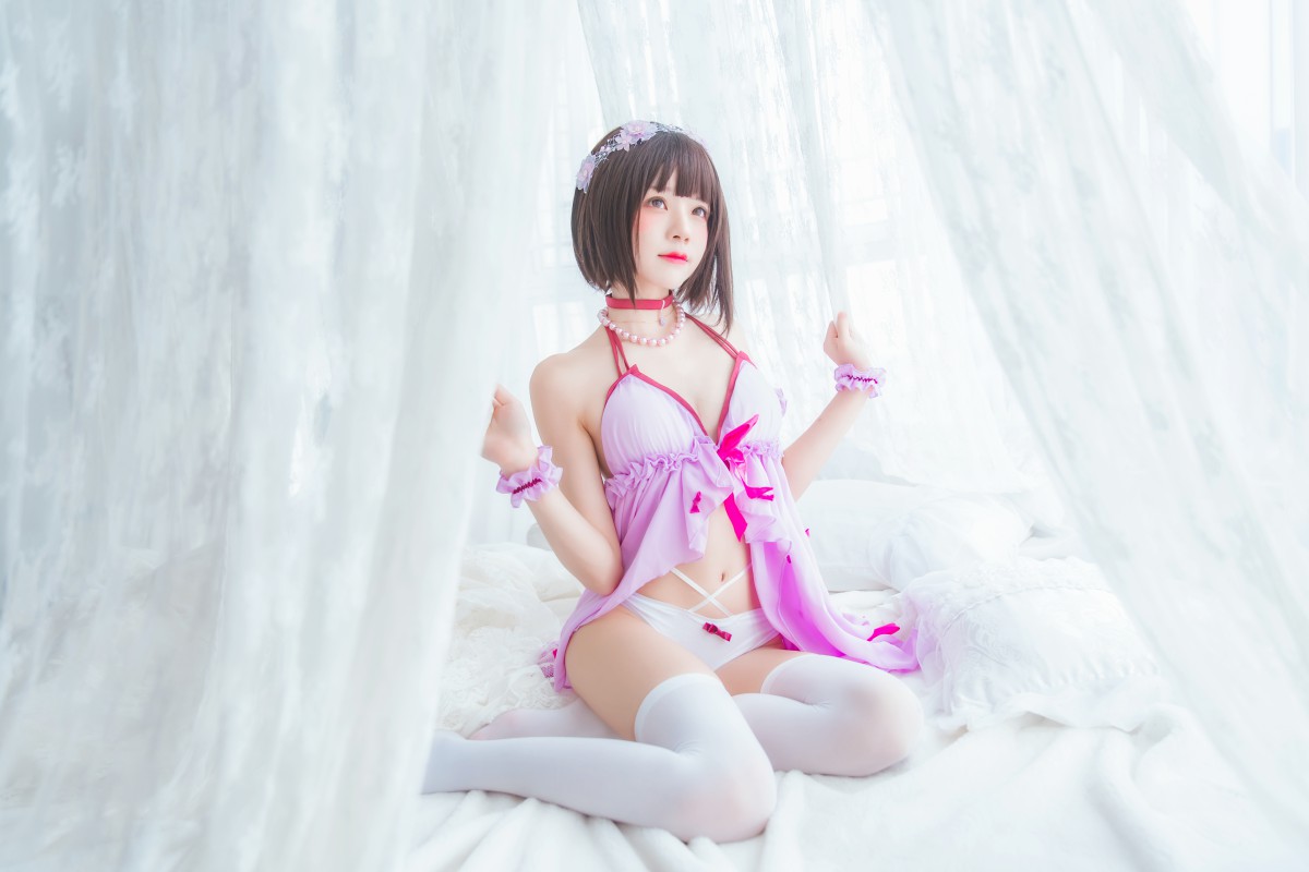 图片[9]-萝莉风COS 桜桃喵 – 加藤惠系列之小睡裙 – COSPLAY-御萝岛屿