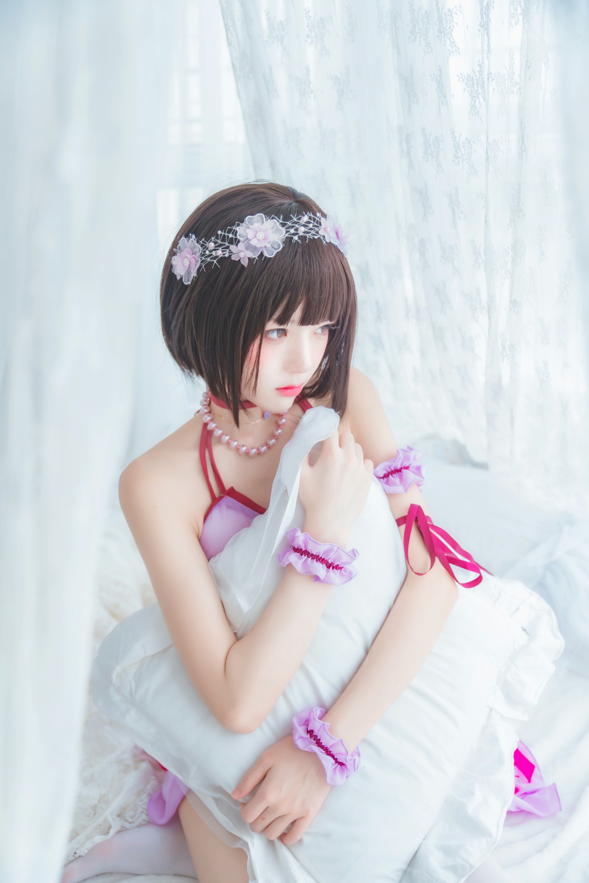 图片[11]-萝莉风COS 桜桃喵 – 加藤惠系列之小睡裙 – COSPLAY-御萝岛屿
