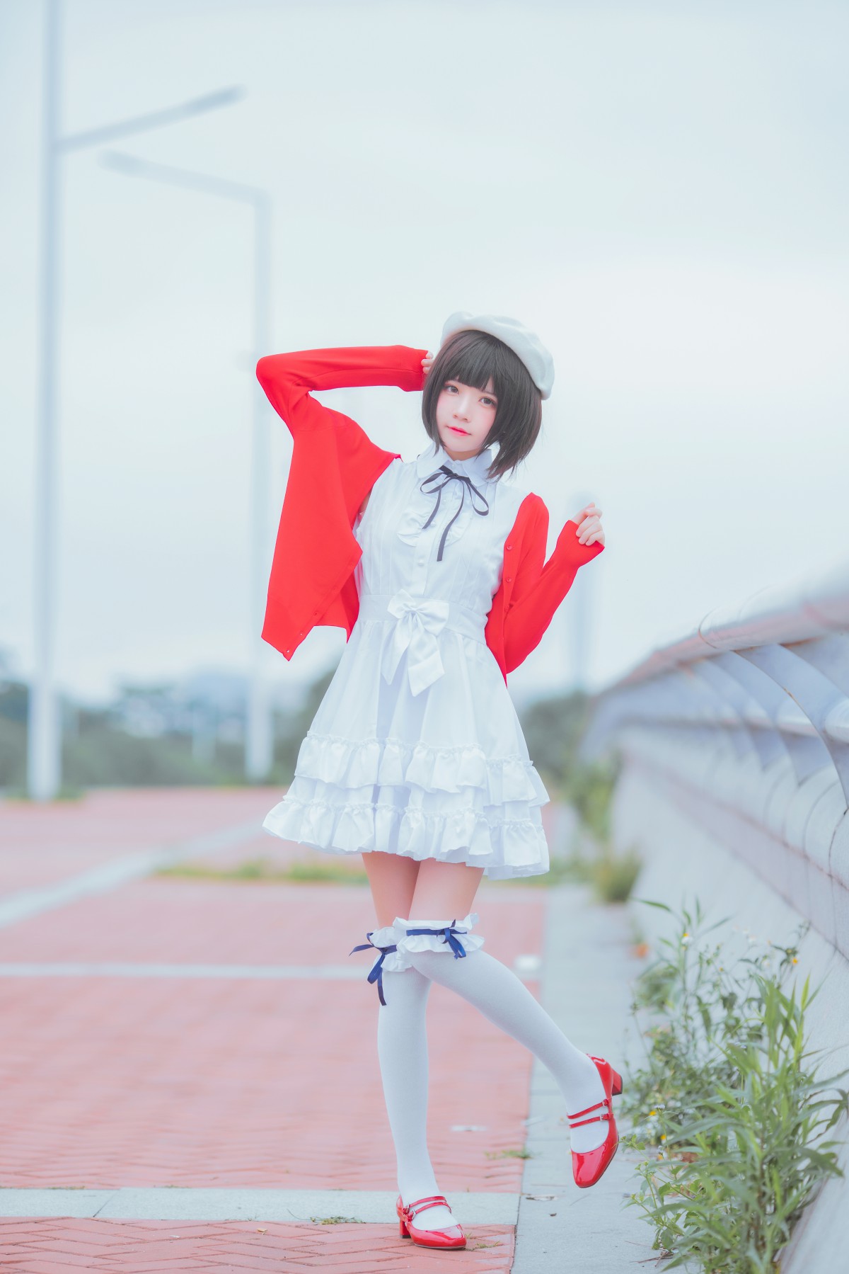 图片[4]-萝莉风COS 桜桃喵 – 加藤惠系列之常服 – COSPLAY-御萝岛屿