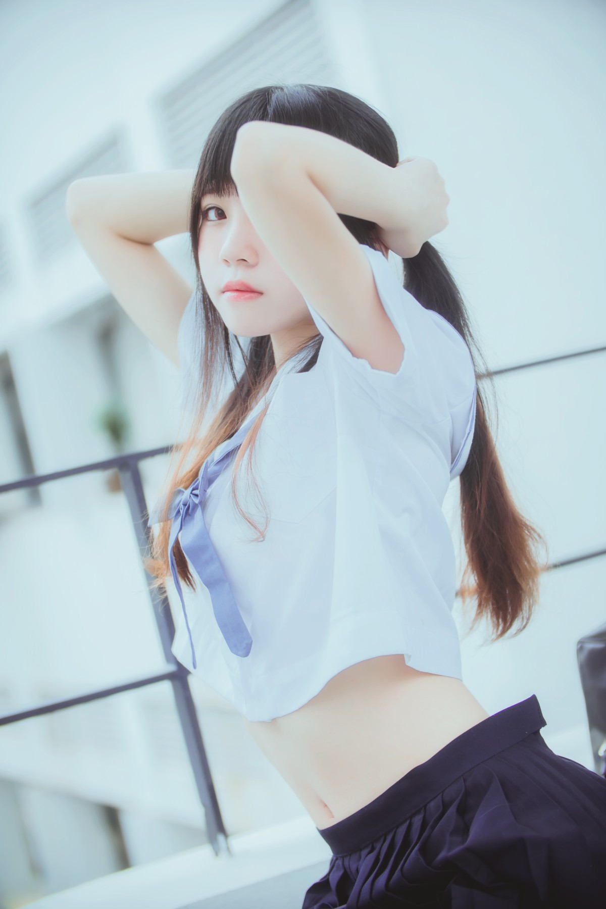 图片[9]-萝莉风COS 桜桃喵 – 蓝白水手服 – COSPLAY-御萝岛屿