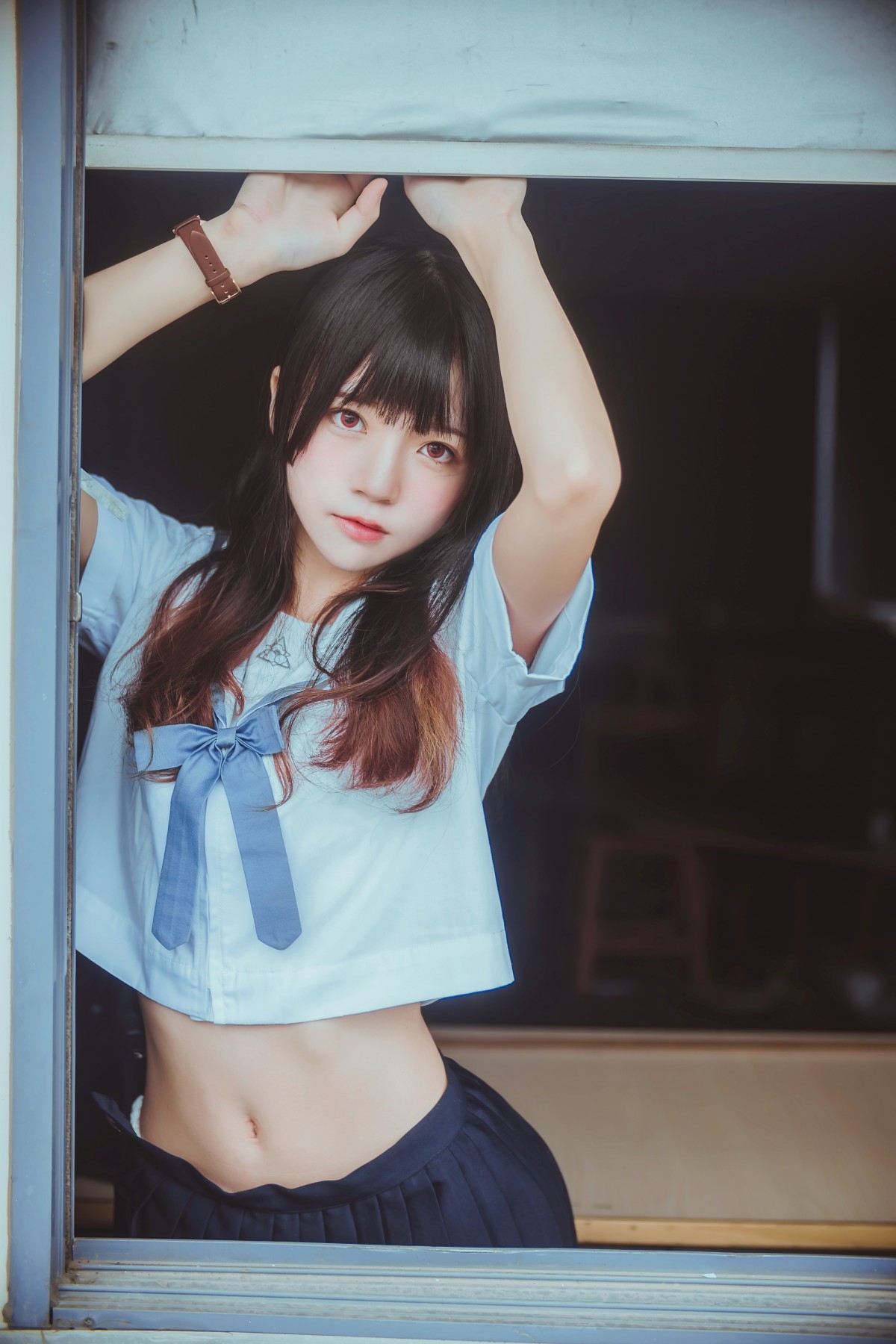 图片[11]-萝莉风COS 桜桃喵 – 蓝白水手服 – COSPLAY-御萝岛屿