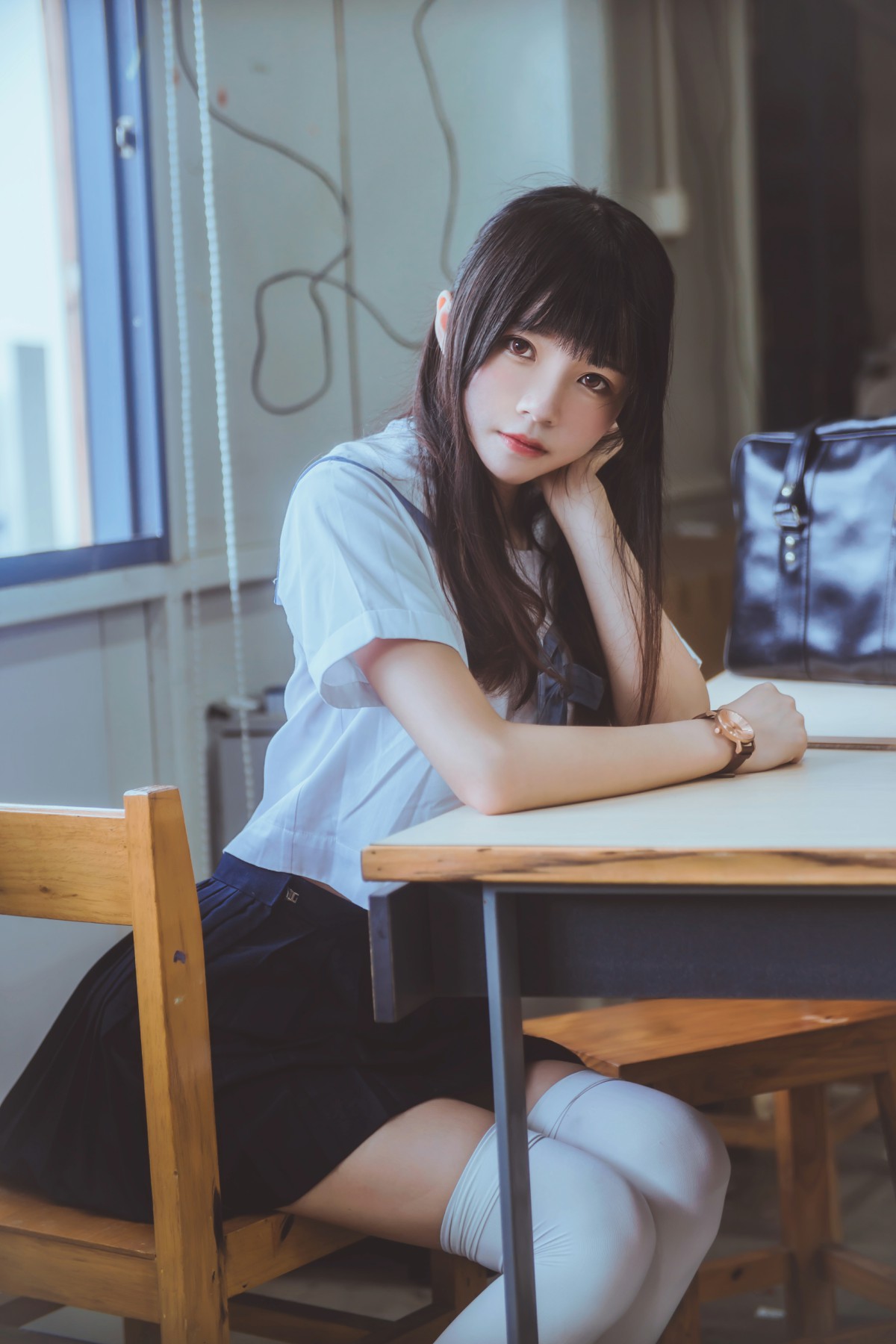 图片[18]-萝莉风COS 桜桃喵 – 蓝白水手服 – COSPLAY-御萝岛屿