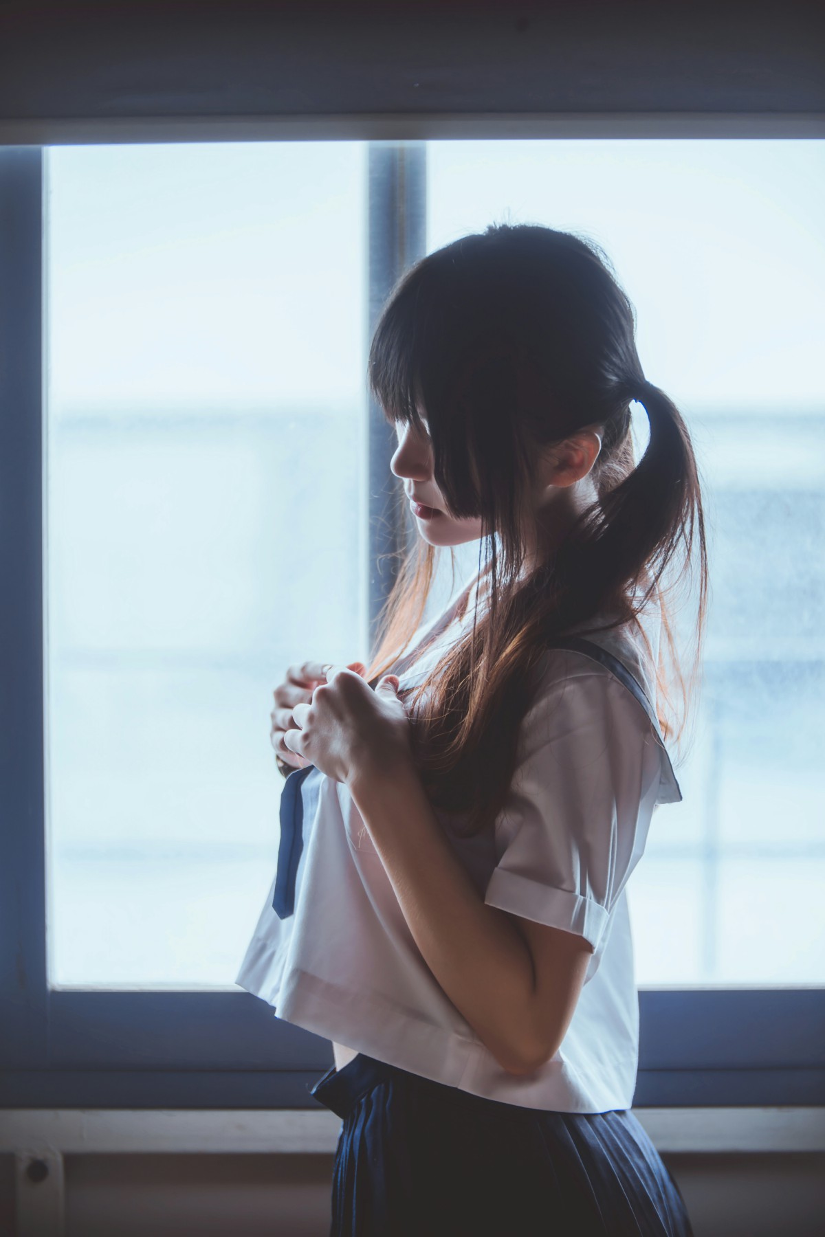 图片[23]-萝莉风COS 桜桃喵 – 蓝白水手服 – COSPLAY-御萝岛屿