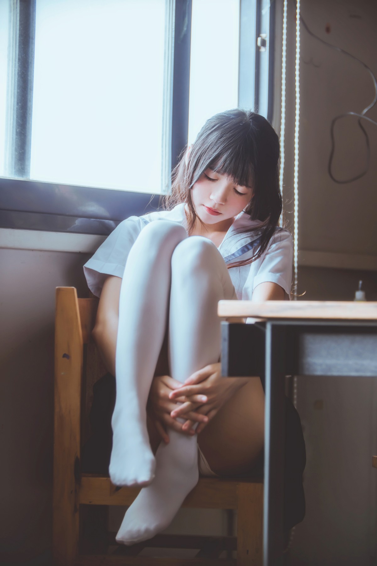 图片[30]-萝莉风COS 桜桃喵 – 蓝白水手服 – COSPLAY-御萝岛屿