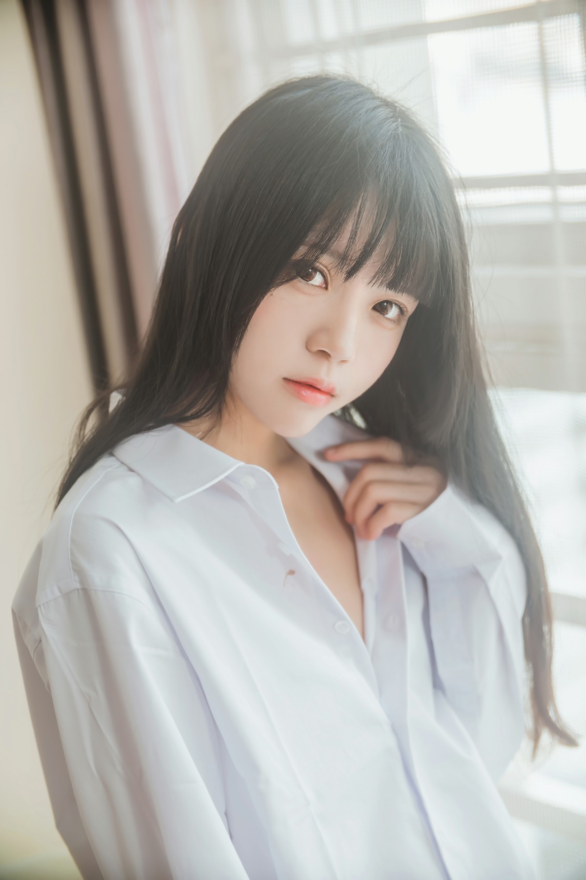 图片[7]-萝莉风COS 桜桃喵 – 白衬衫散发 – COSPLAY-御萝岛屿