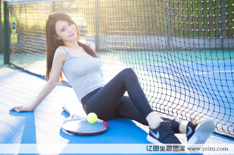 图片[25]-美女模特嘟嘟清秀完美身材网球场性感写真-御萝岛屿