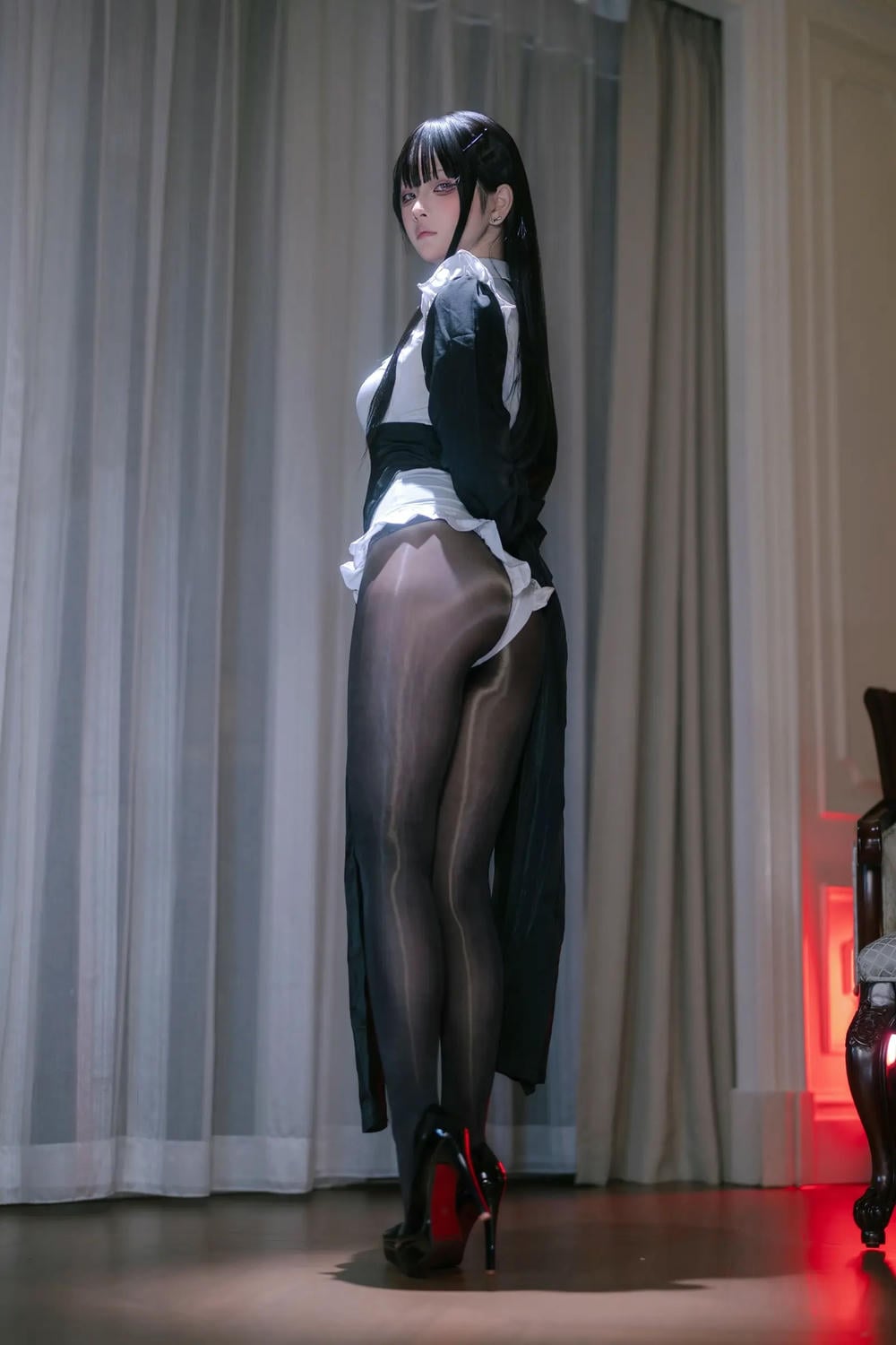图片[6]-嶼魚 黑絲修女【40P】 – COSPLAY-御萝岛屿