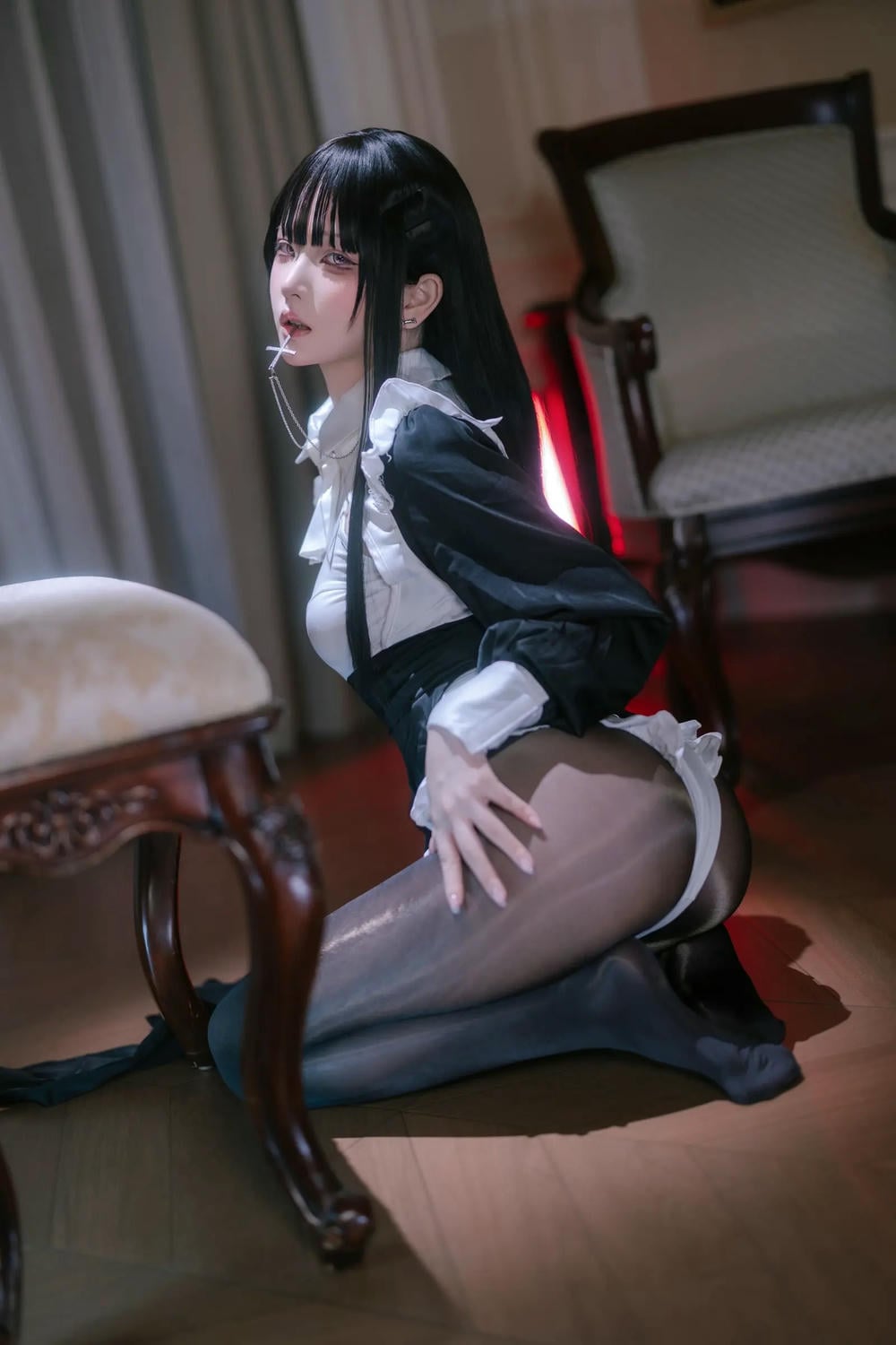 图片[28]-嶼魚 黑絲修女【40P】 – COSPLAY-御萝岛屿