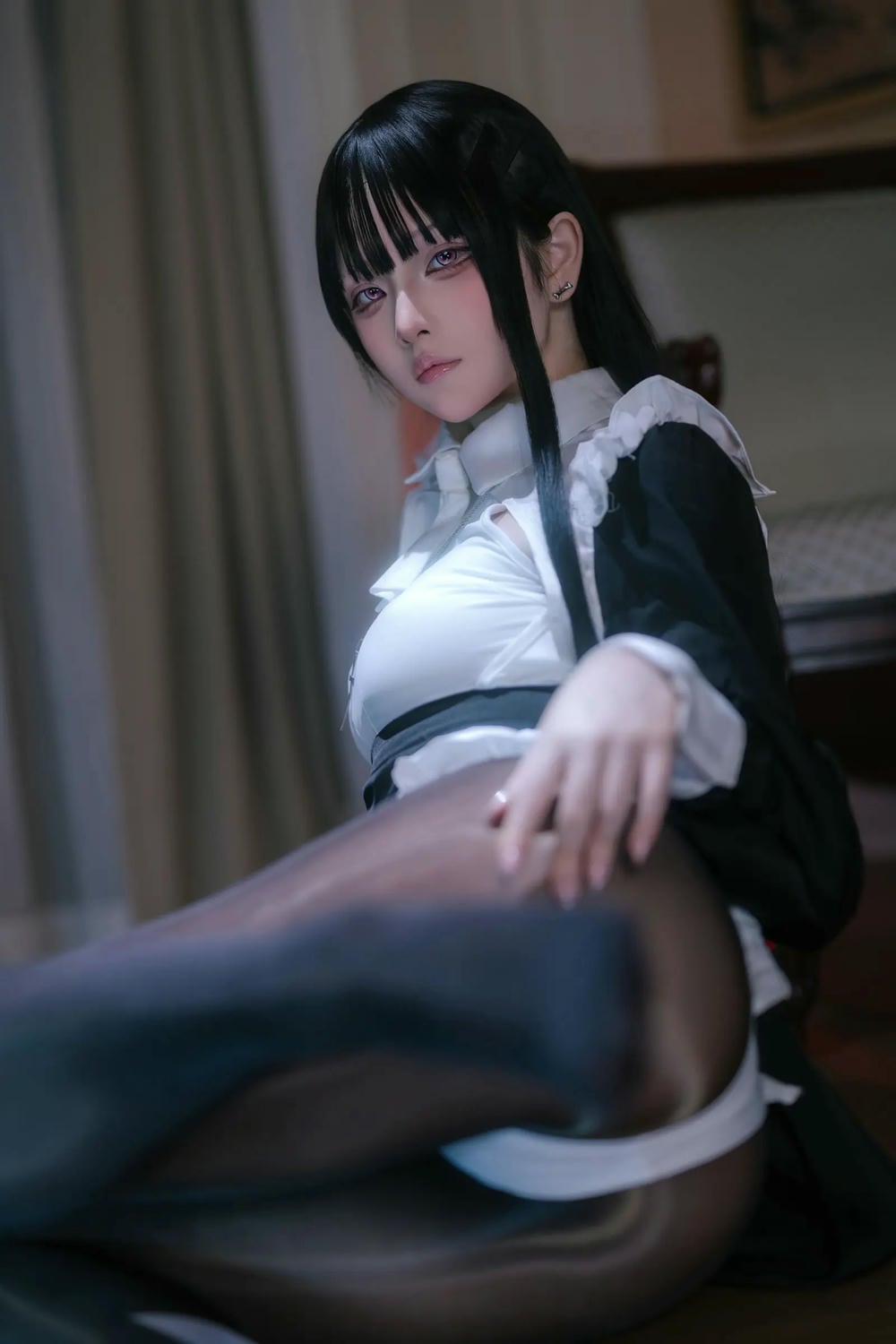 图片[33]-嶼魚 黑絲修女【40P】 – COSPLAY-御萝岛屿