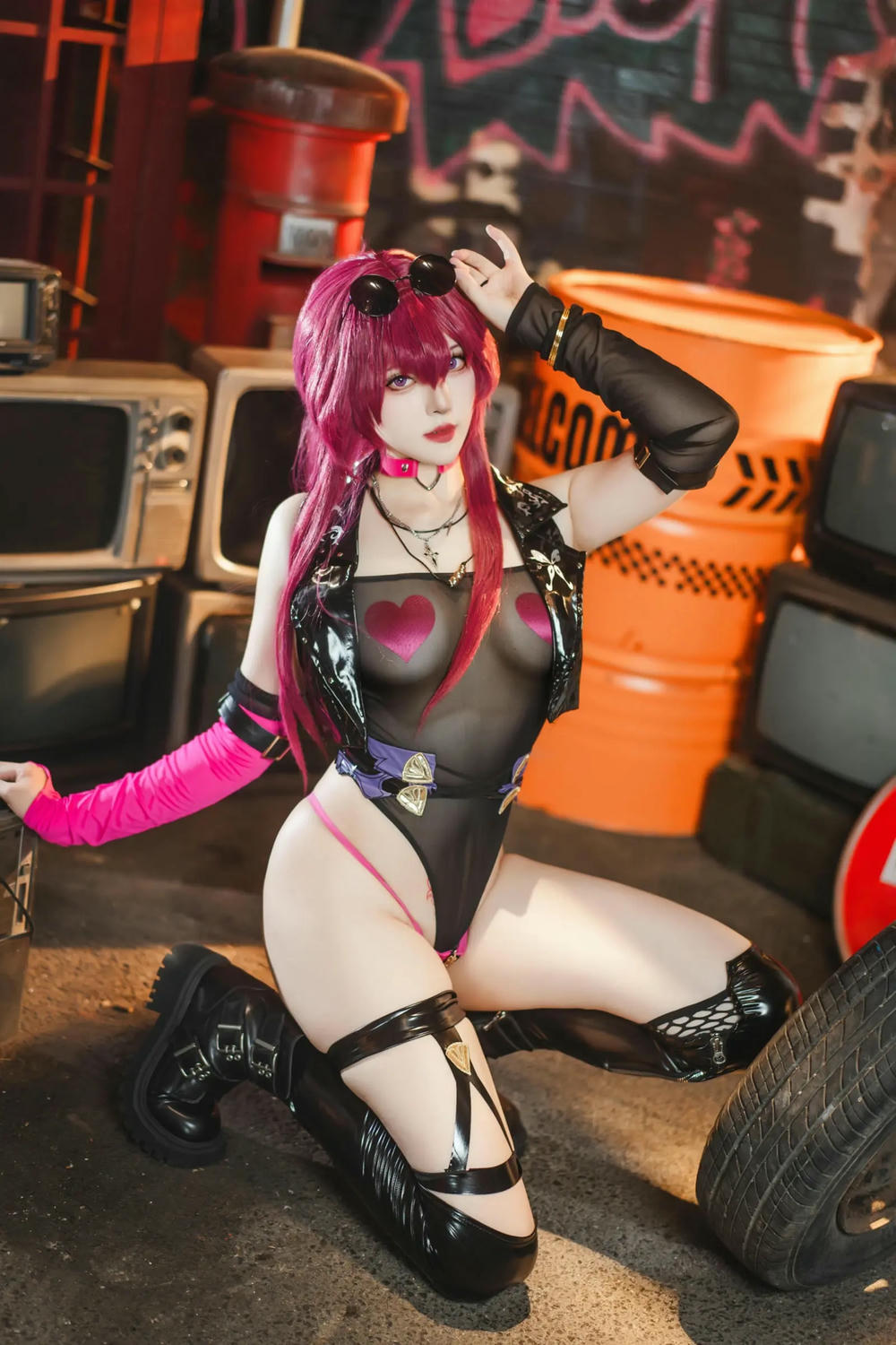 图片[12]-Natsuko夏夏子 崩壞·星穹鐵道 卡芙卡 朋克同人【60P】 – COSPLAY-御萝岛屿