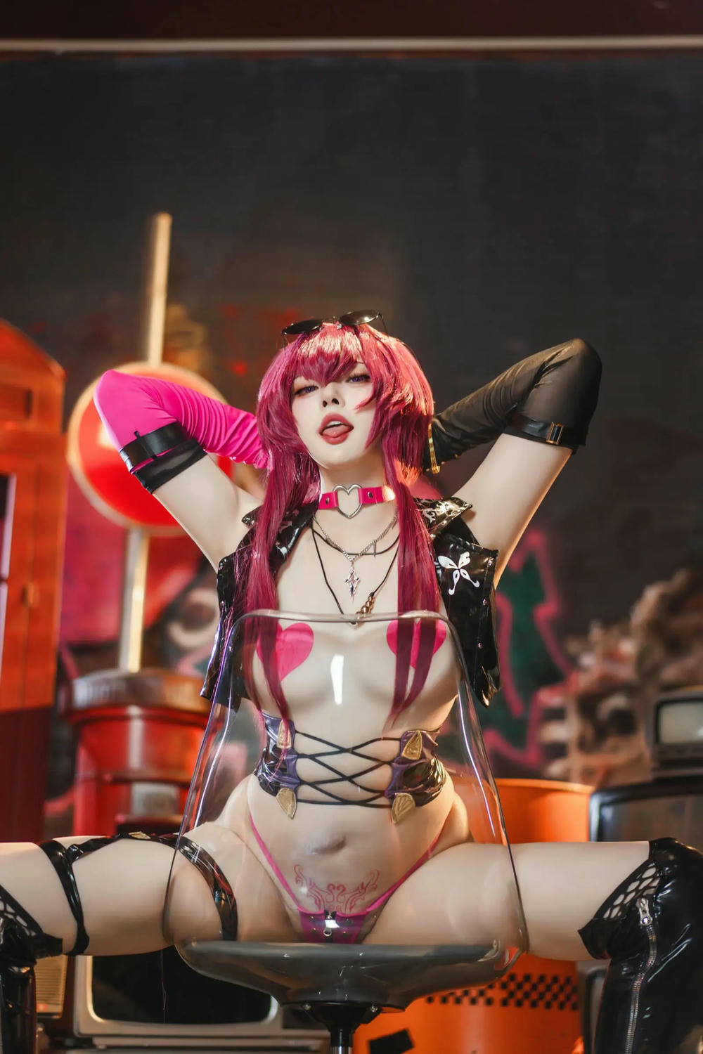 图片[43]-Natsuko夏夏子 崩壞·星穹鐵道 卡芙卡 朋克同人【60P】 – COSPLAY-御萝岛屿